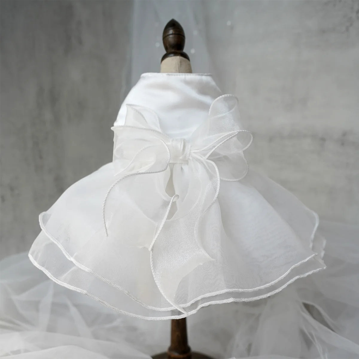 White Wedding Dress For Small Dogs Yorkies Chihuahua Pet Apparel