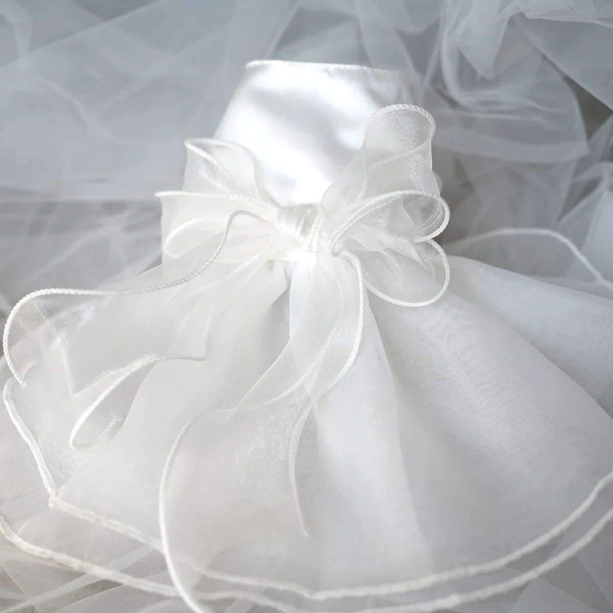 White Wedding Dress For Small Dogs Yorkies Chihuahua Pet Apparel