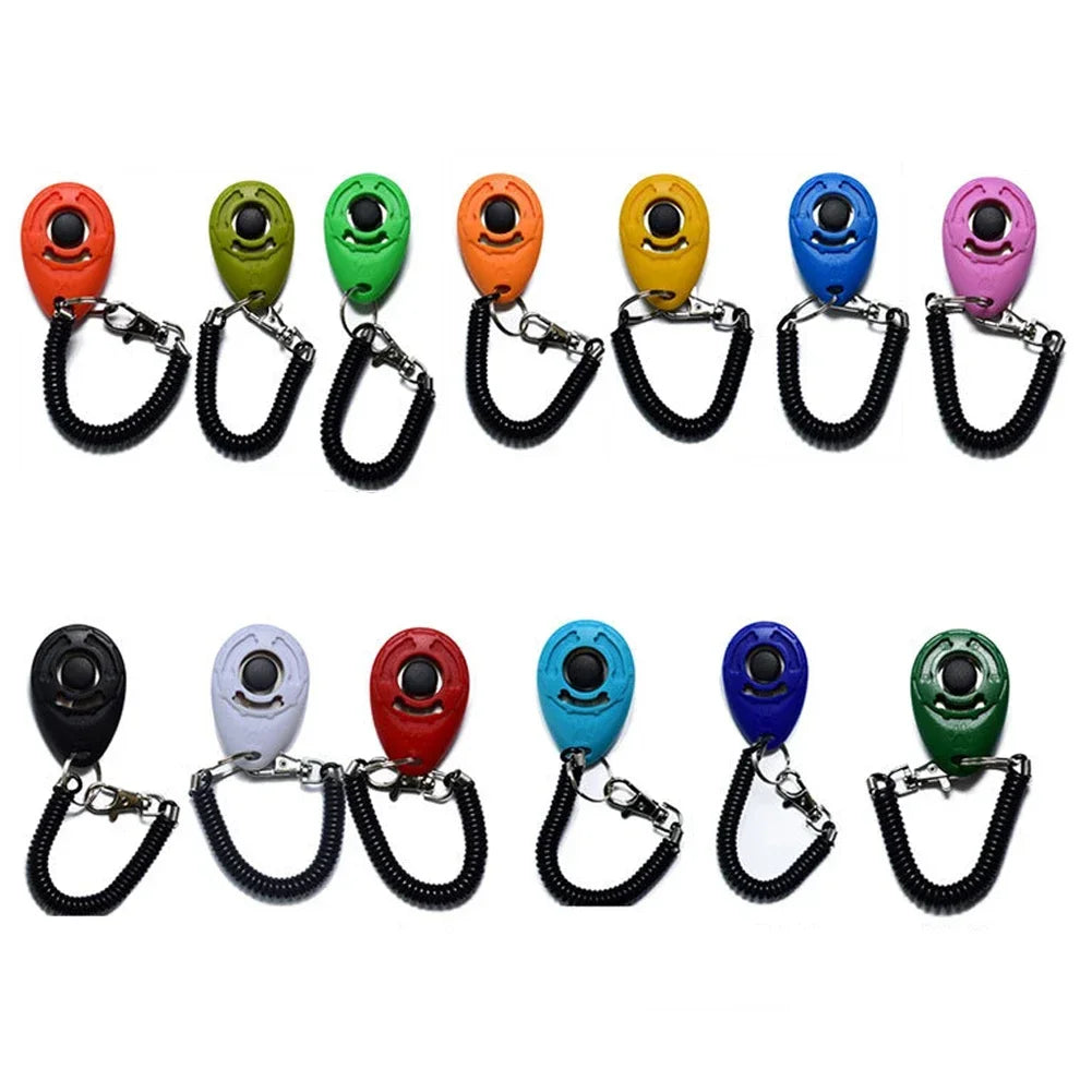 2-In-1 Dog Training Clicker With Adjustable Wrist Strap