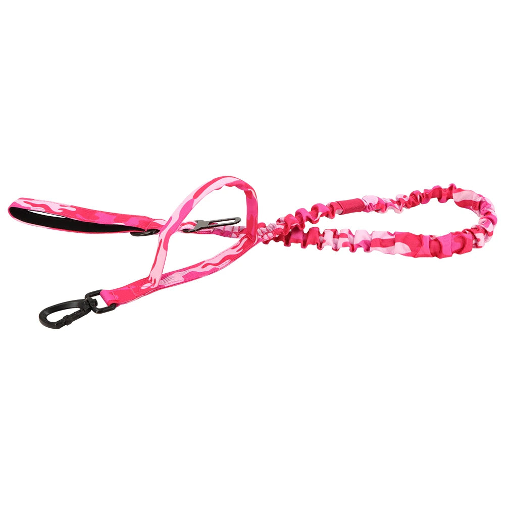Military Camouflage Nylon Dog Harness With Adjustable Leash