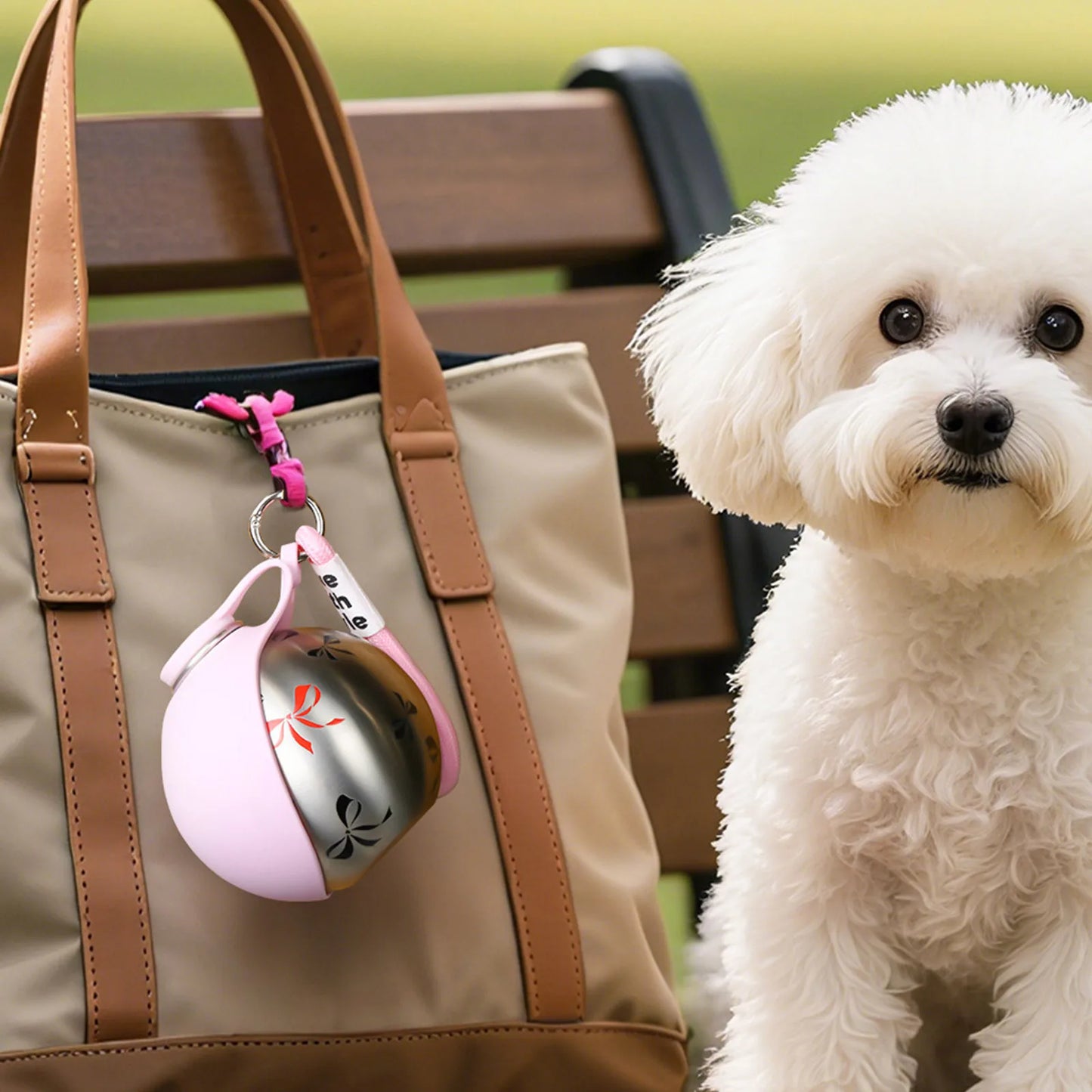 Two In One Dog Water Bottle With Foldable Silicone Bowl