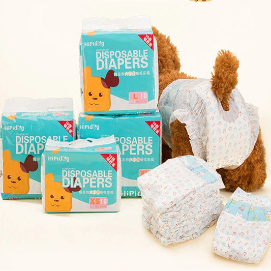 Disposable Leakproof Dog Diapers For Female And Male Pets