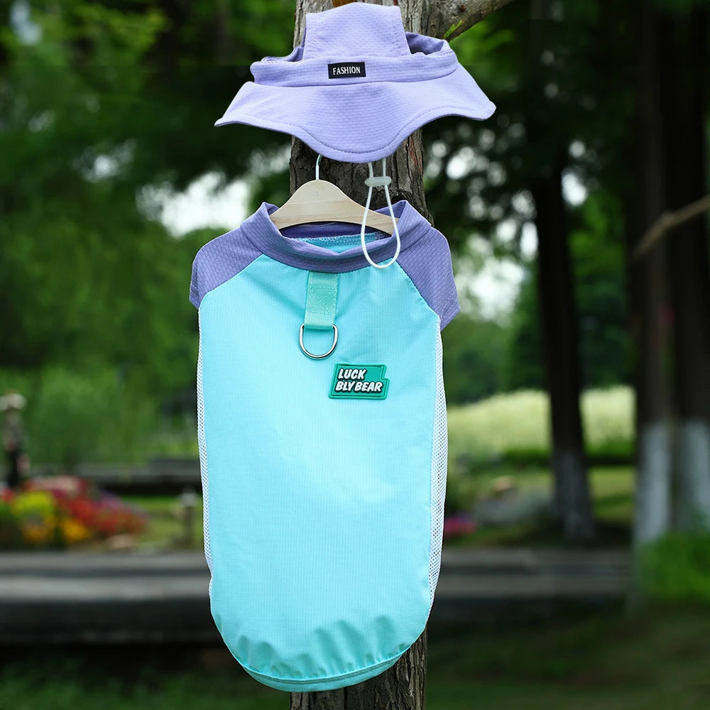 UV Protection Dog Vest Ice Silk Fabric Breathable Summer