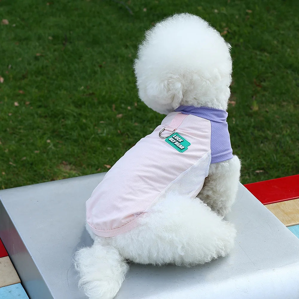 UV Protection Dog Vest Ice Silk Fabric Breathable Summer