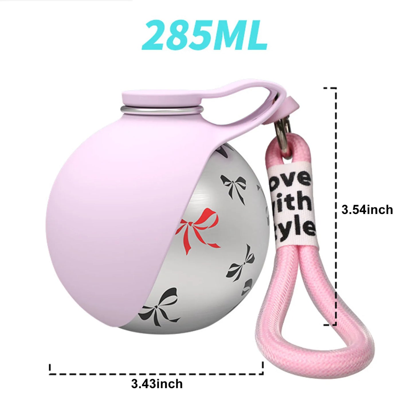 Two In One Dog Water Bottle With Foldable Silicone Bowl