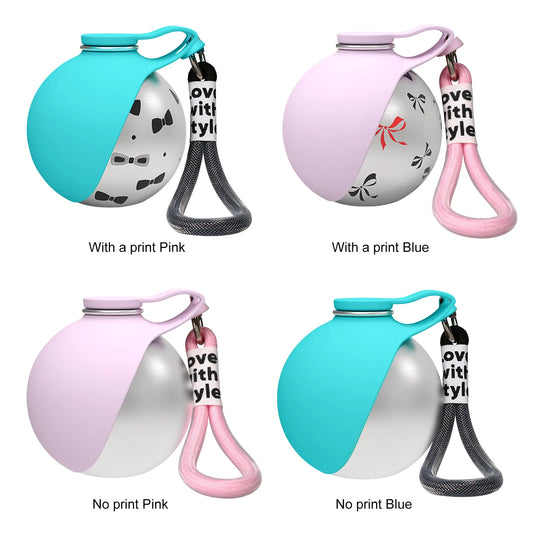 Two In One Dog Water Bottle With Foldable Silicone Bowl