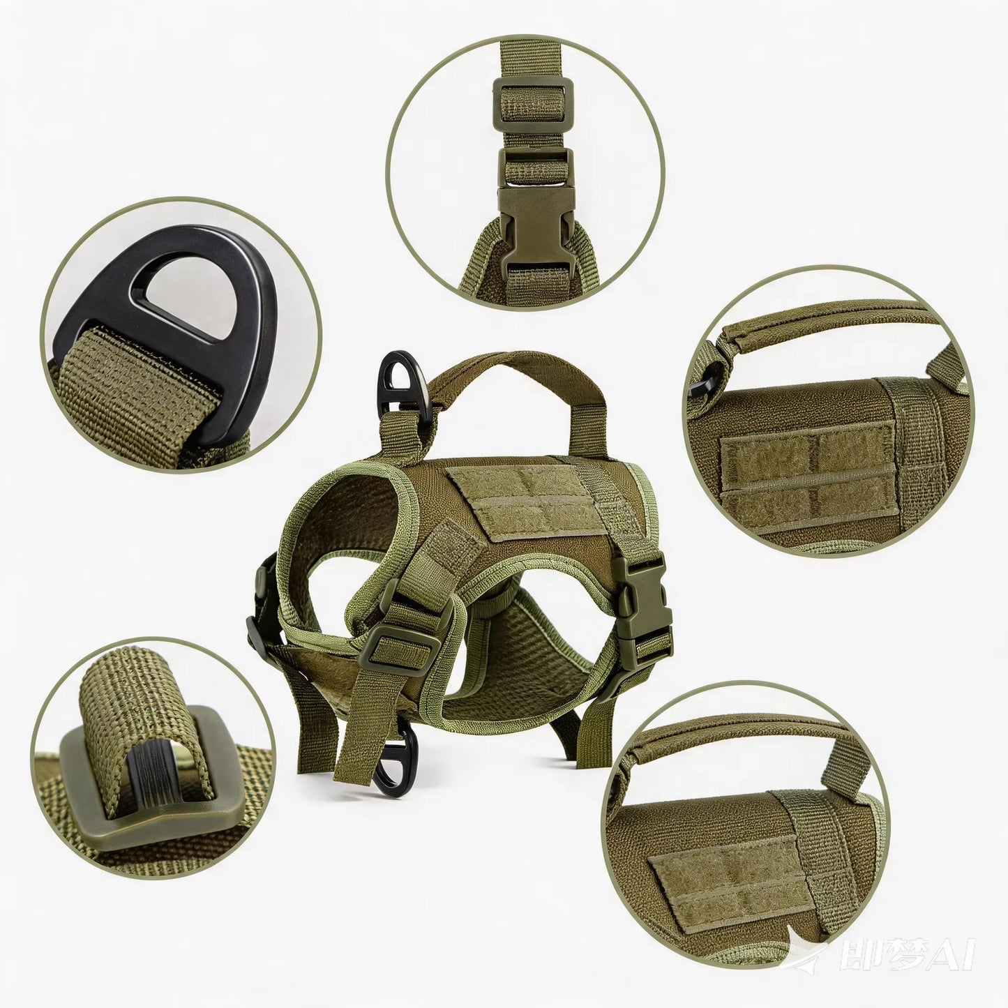Cat Harness Vest And Leash Set Adjustable Escape Proof Mesh