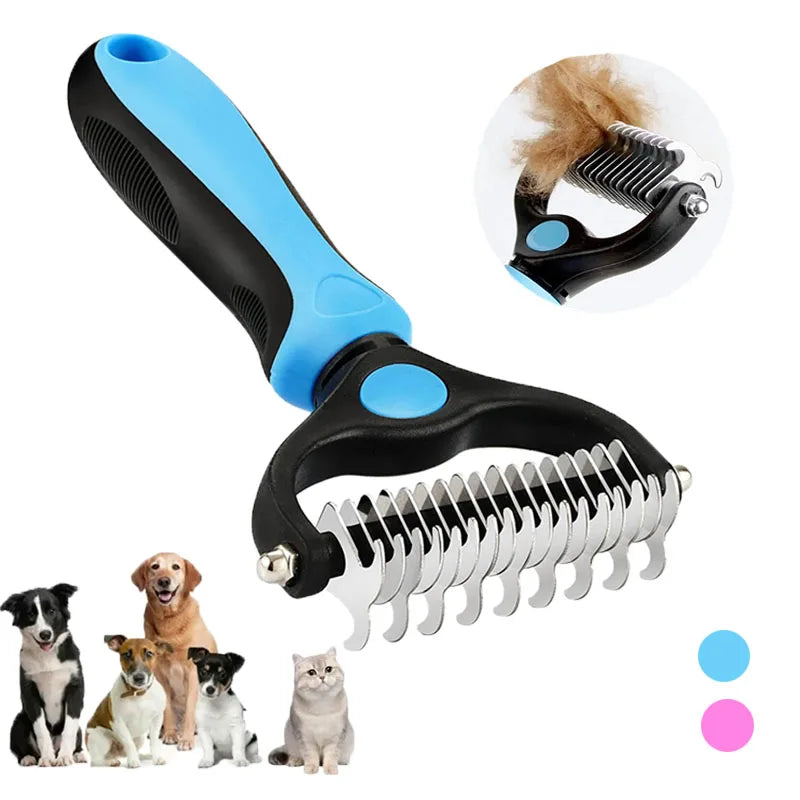 Pet Deshedding Brush For Cats And Dogs Self-Cleaning Grooming Tool