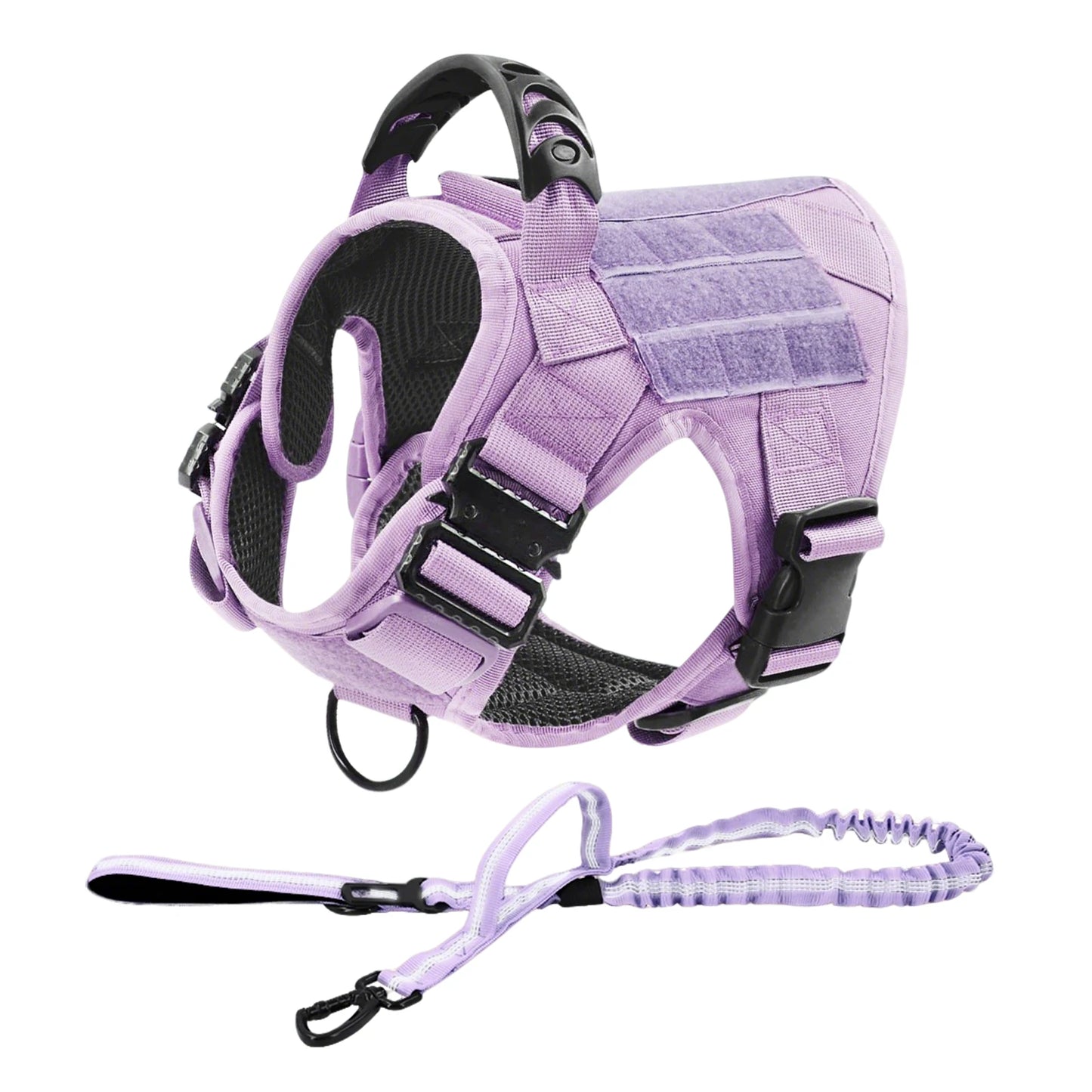Military Camouflage Nylon Dog Harness With Adjustable Leash