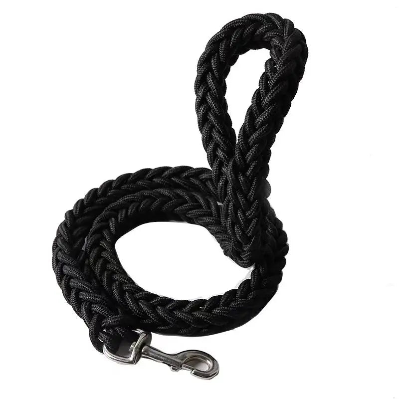 Nylon Braided Dog Leash Traction Rope Bulldog Rottweiler