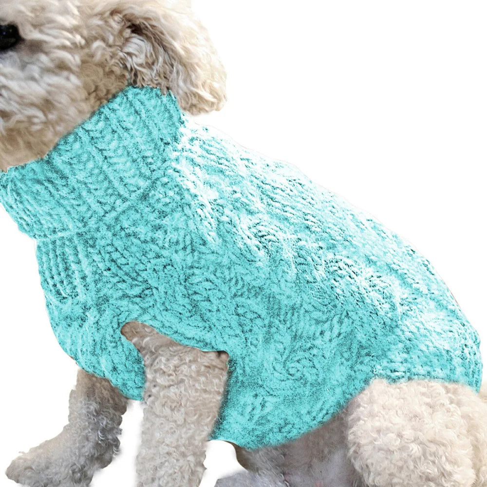 Dog Knitted Sweater Winter Coat For Small Pets Cozy Warm