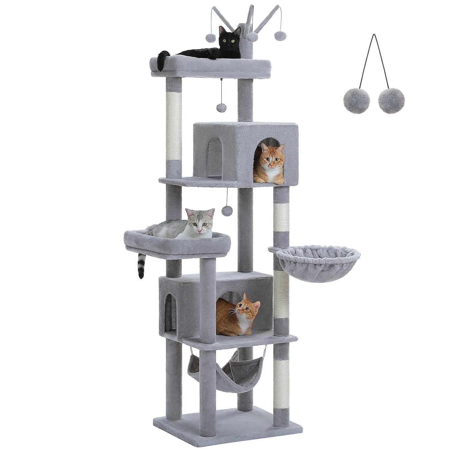 PAWZ Road Multi-Level Cat Tree For Cats With Scratching Posts
