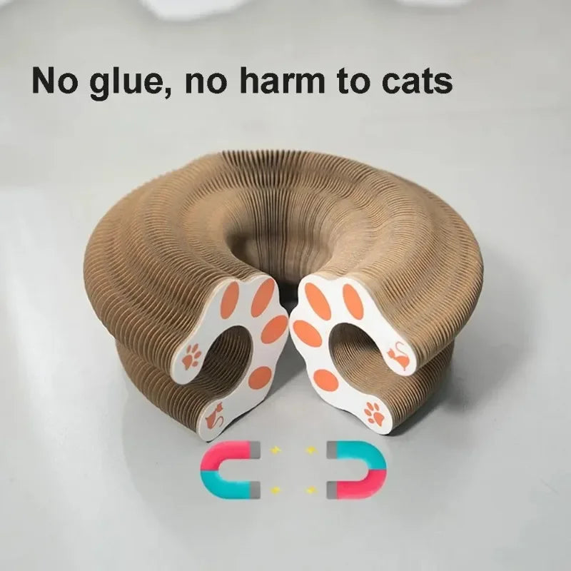 Cat Accordion Magic Organ Scratching Board Toy Corrugated Paper