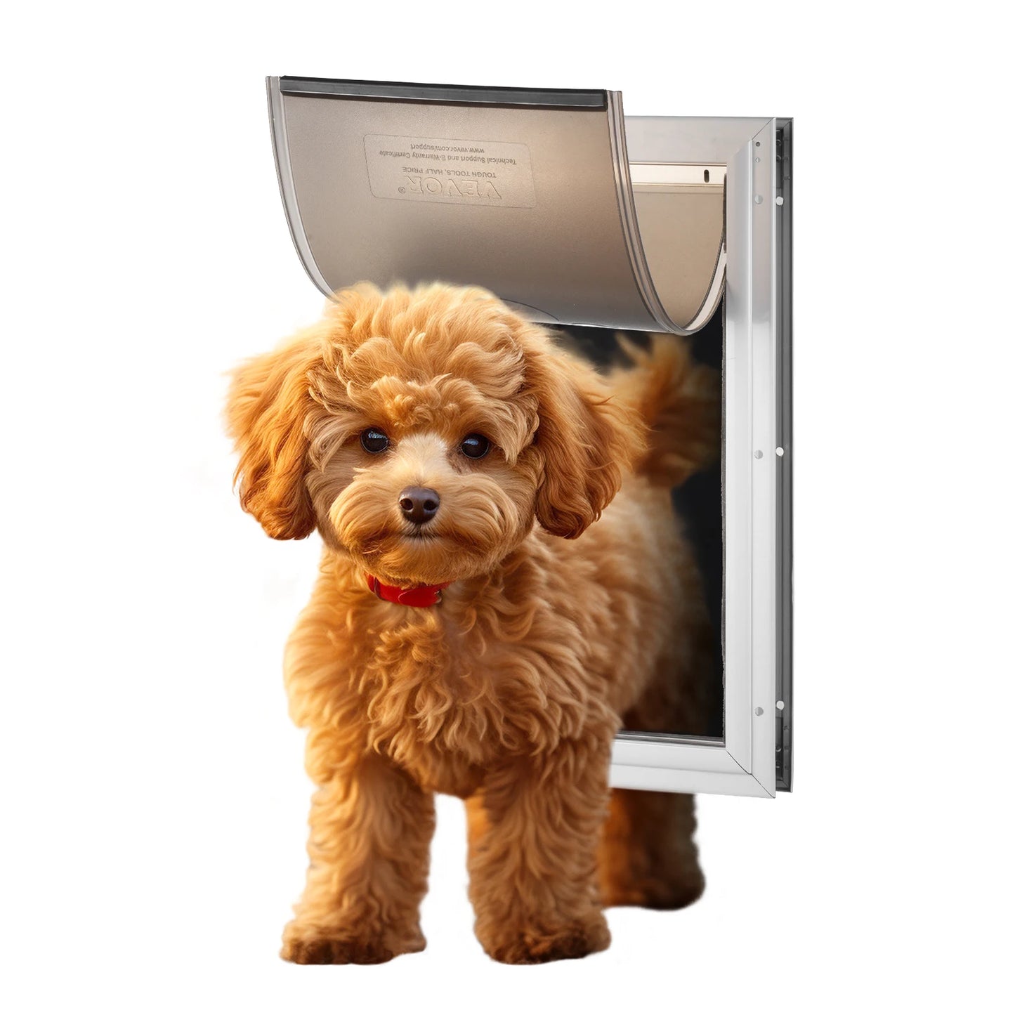 Pet Door With Aluminum Frame And Lockable Flap System Weatherproof