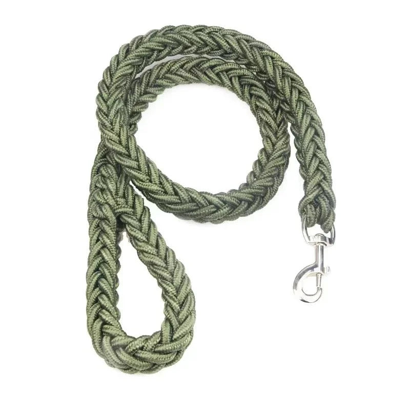 Nylon Braided Dog Leash Traction Rope Bulldog Rottweiler