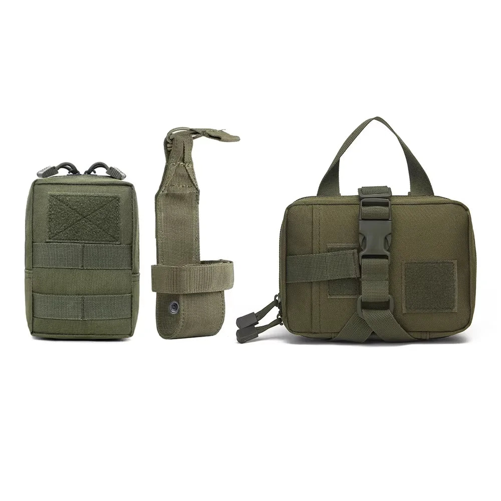 Dog Tactical Molle Pouch Set For Harness Belt Attachments