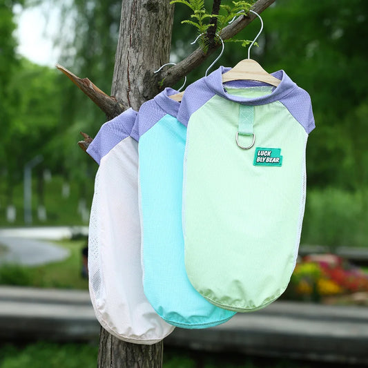 UV Protection Dog Vest Ice Silk Fabric Breathable Summer